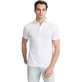 EXPRESS Men’s Pima Cotton Pique Polo – Short Sleeve Classic Fit, Soft Breathable