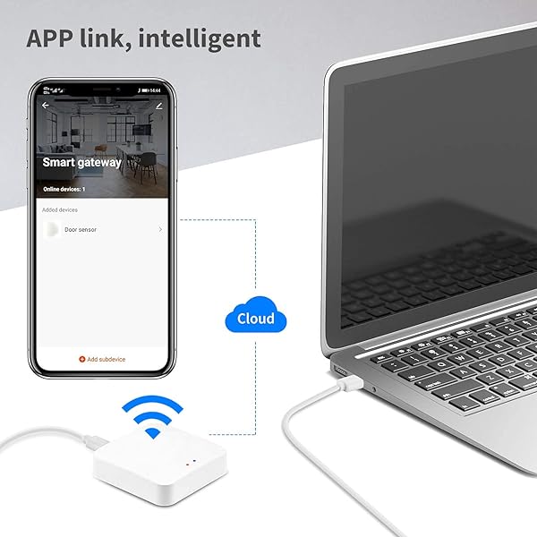 Riiai Tuya ZigBee Smart Gateway Hub control remoto Smart Home Bridge para todos los productos inteligentes Tuya ZigBee 3 0 compatible con Alexa Smart Life APP