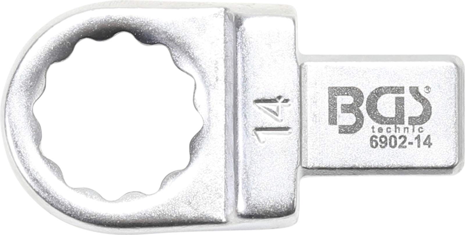 BGS 6902-14 | Push Fit Ring Spanner | 14 mm | Square Size 9 x 12 mm