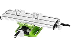 JOIKIT 12.2 Inch Mini Milling Machine Worktable, Compound Drilling Slide Table, Multifunction Worktable, Drill Vise Fixture Adjustment Worktable for Bench Drill