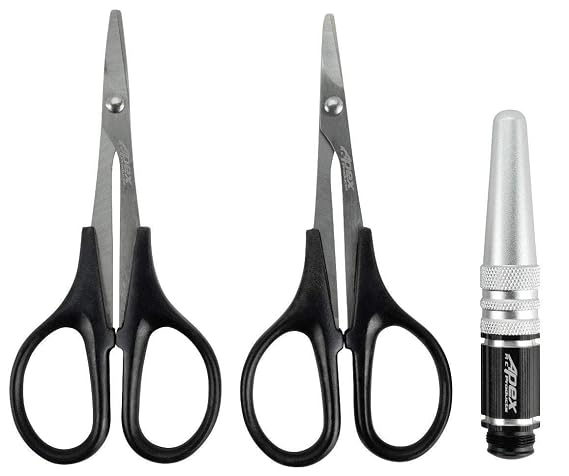 Amazon.com: Apex RC Products Body Reamer, Curved Scissor & Straight