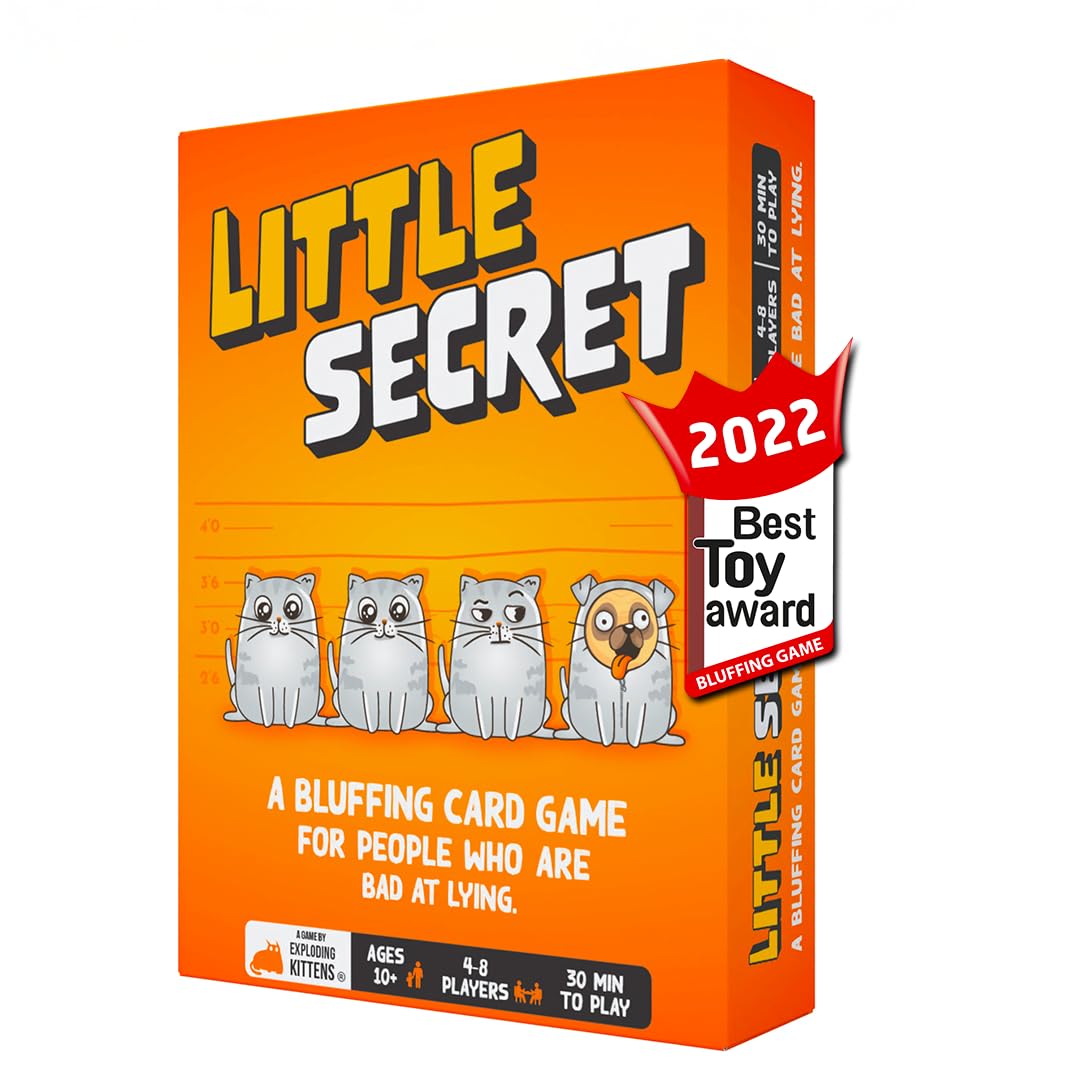 LITTLE SECRET | Bluffing Board Game for Family and Friends | An Exploding Kittens Card Game Collaboration | Award-Winning Board Game for 4-9 players — image 1