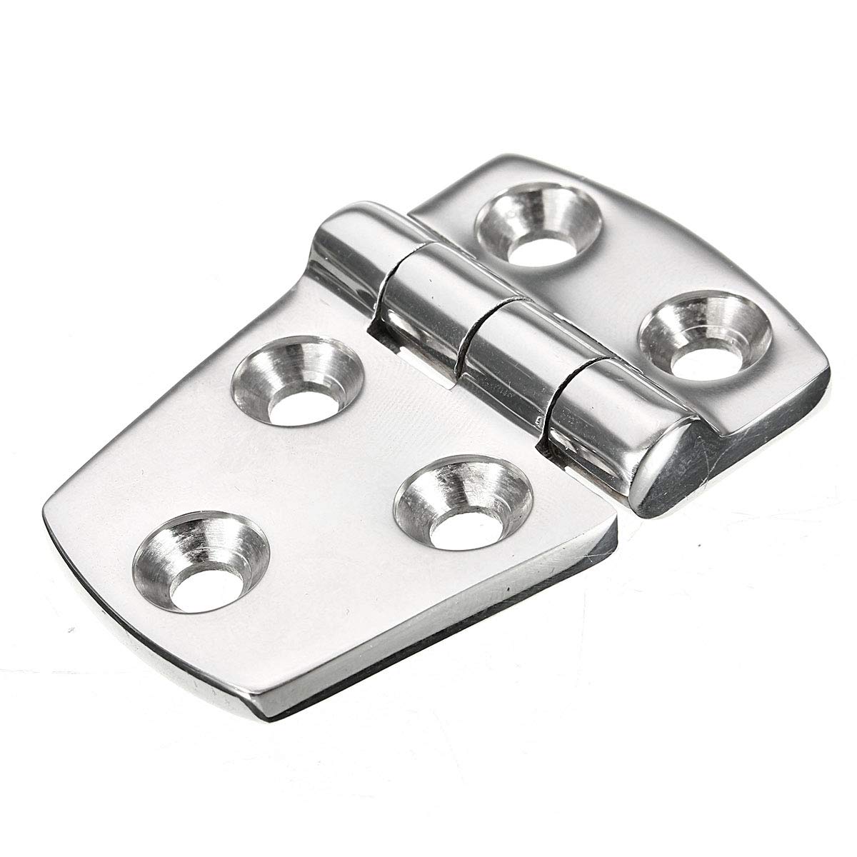ExcLent 316 Stainless Steel Recessed Hinges 38 x 56 mm Polished Silver
