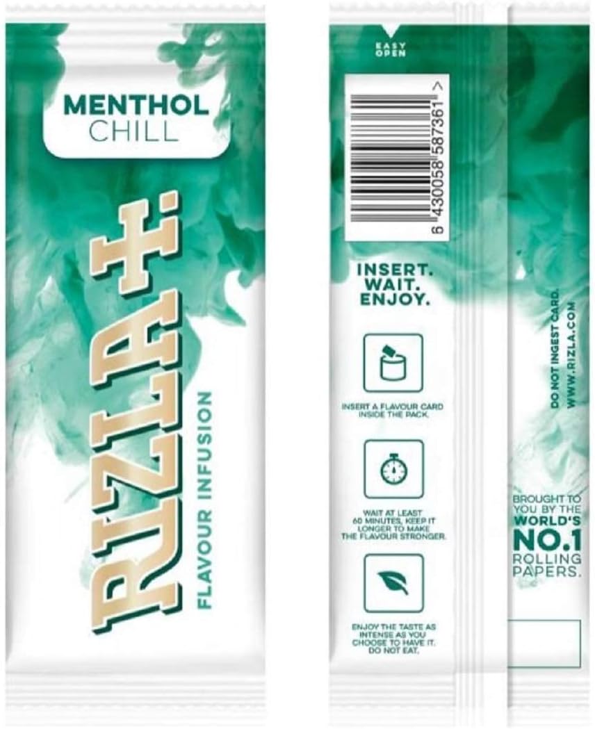 Rizla Menthol Extreme Flavour Cards, The Iconic Brand Since 1796-25 Packs, 25 Count (Pack of 1)