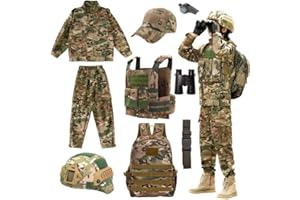 Klocerg Army Costume Boy Soldier Full Set Role Playing Special Forces Children's Costume Military Personnel