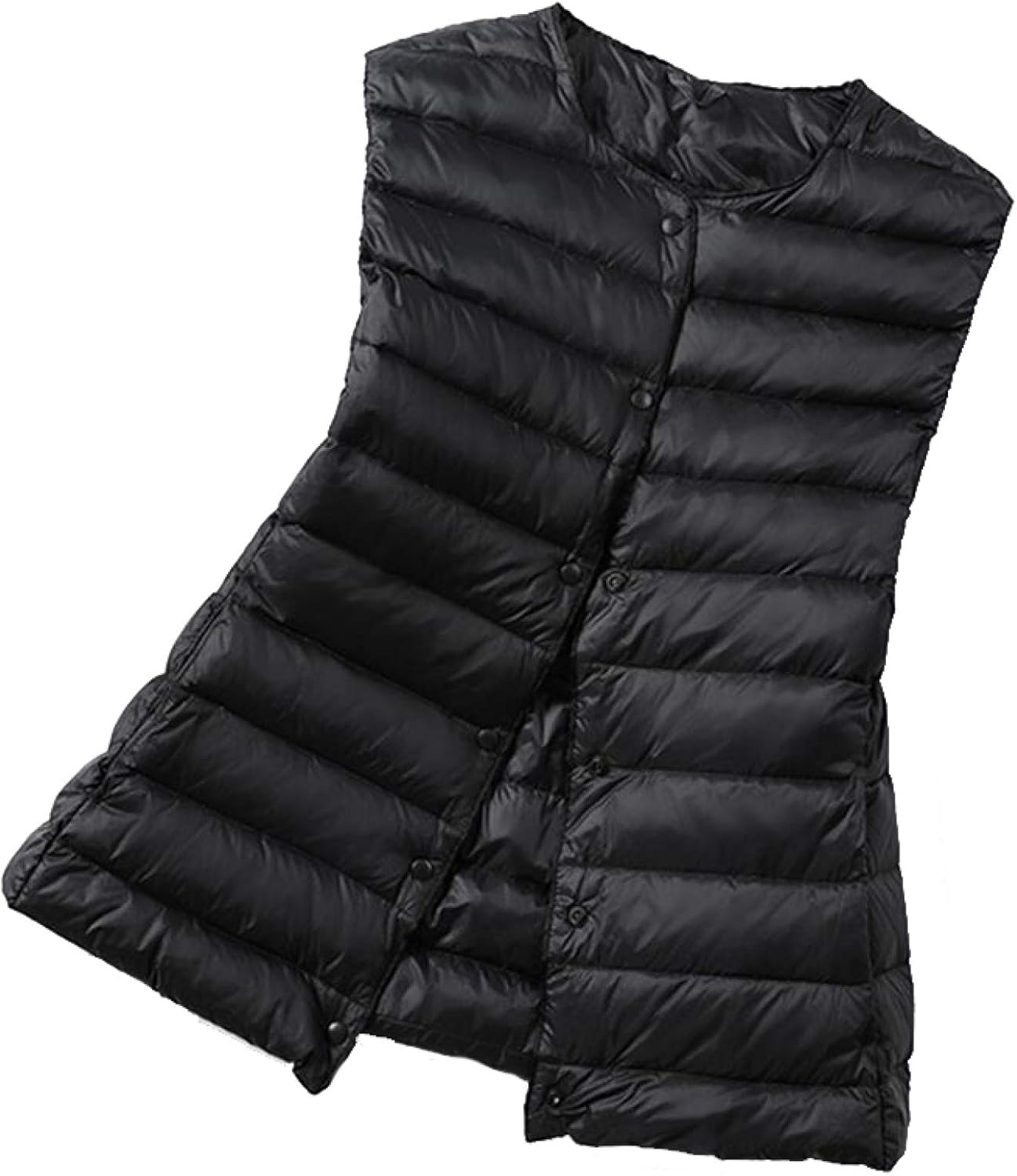 Women's No Sleeve Down Waistcoat Windproof Puffer Vests Lightweight