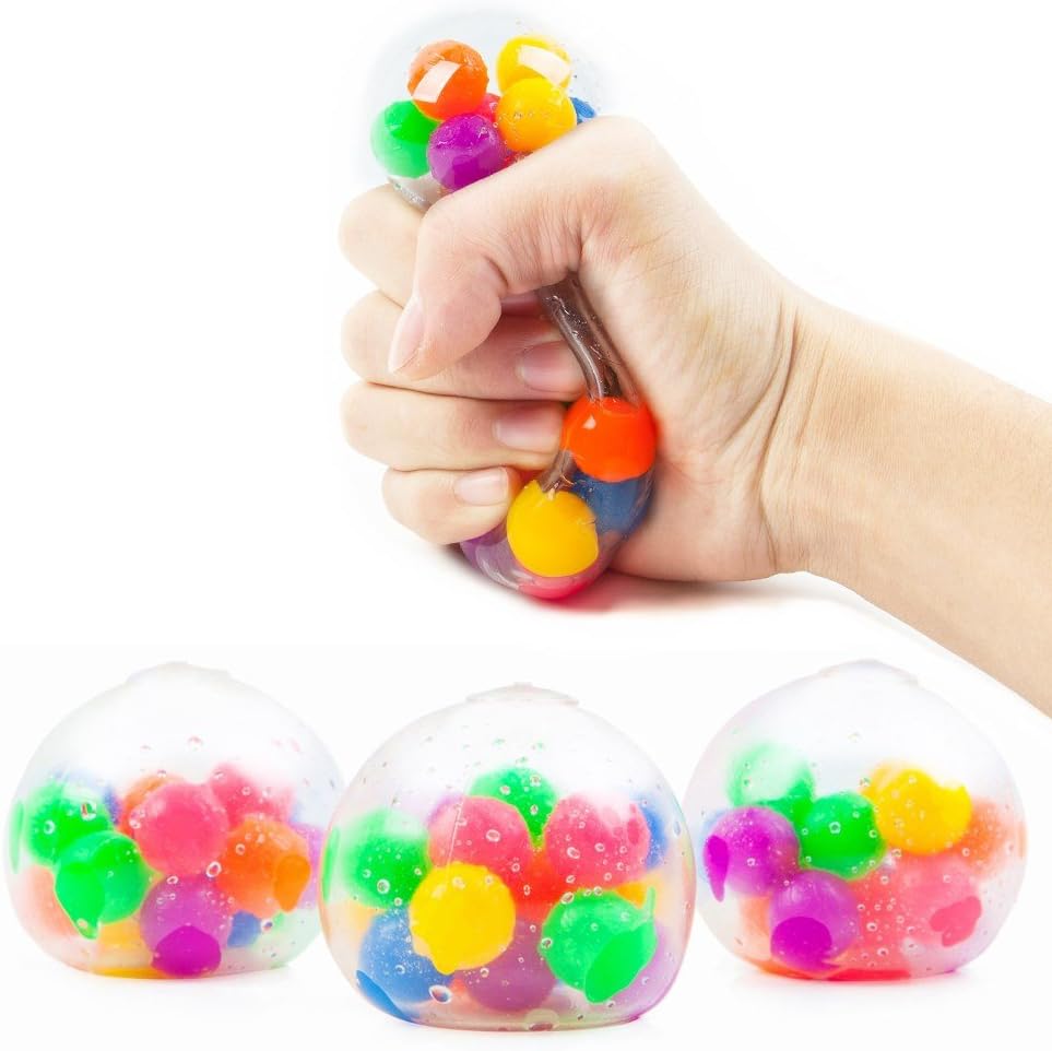 DNA Stress Ball Squeezing Stress Relief Ball- For Kids & Adults- Stress Squishy Toys For Autism, ADHD, Bad Habits & More- Risk-Free Sensory Rubber Ball