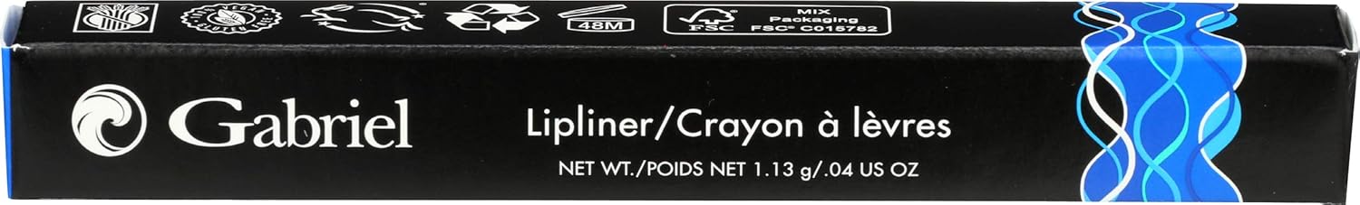 Gabriel Cosmetics, Lipliner (Red), 0.04 Ounce, Classic Lipliner, Natural, Paraben Free, Vegan, Gluten-free,Cruelty-free, Non GMO,long lasting, Infused with Jojoba Seed Oil and Aloe.