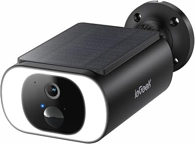 ieGeek 2K Solar Security Camera Outdoor Wireless with Embedded Solar Panel