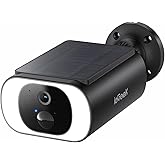 ieGeek S1 Solar Security Cameras Wireless Outdoor, 2K WiFi Battery Powered Home Surveillance Camera with Embedded Solar Panel, AI Motion Sensor, Smart Alarm, Color Night Vision, Cloud/SD,Works w/Alexa