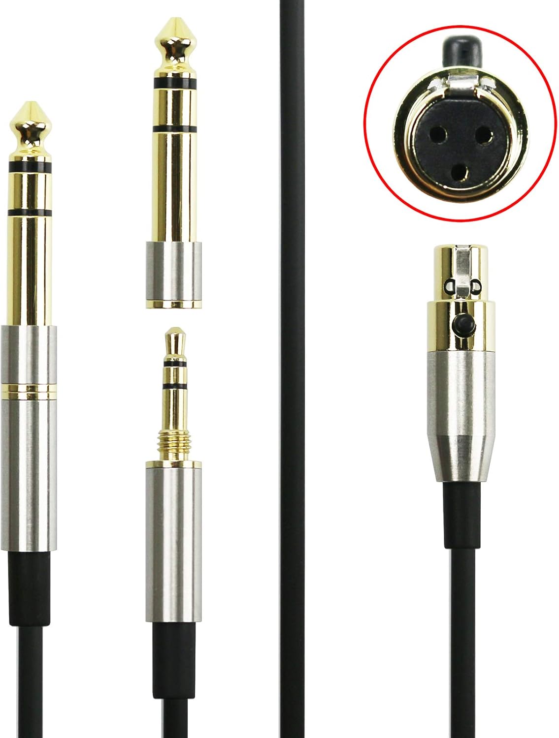 NewFantasia Replacement Audio Upgrade Cable Compatible with AKG K240, K240S, K240MK II, Q701, K702, K141, K171, K181, K271s, K271 MKII, M220, Pioneer HDJ-2000 Headphones 1.2meters/4feet: Industrial & Scientific