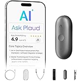 Plaud NotePin S Wearable AI Voice Recorder, Transcribe &amp; Summarize, Black | AI Note Taker for Meetings Interviews, Professionals, Teams, 112 Languages, App Control, Find My, 4 Accessories