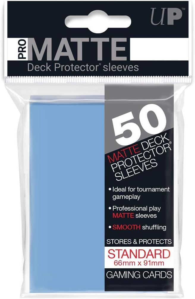 Ultra Pro SLEEVES Pro-Matte d12 Card Game (Light Blue)