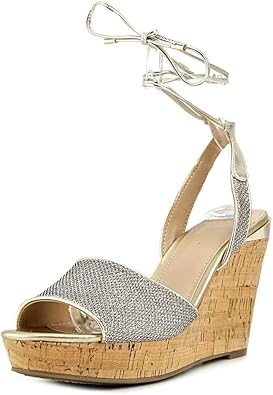 guess gold wedges