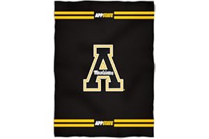 Vive La Fete College Blanket, Officially Licensed Appalachian State Mountaineers, Warm & Lightweight Throw Measuring 40" X 58" from
