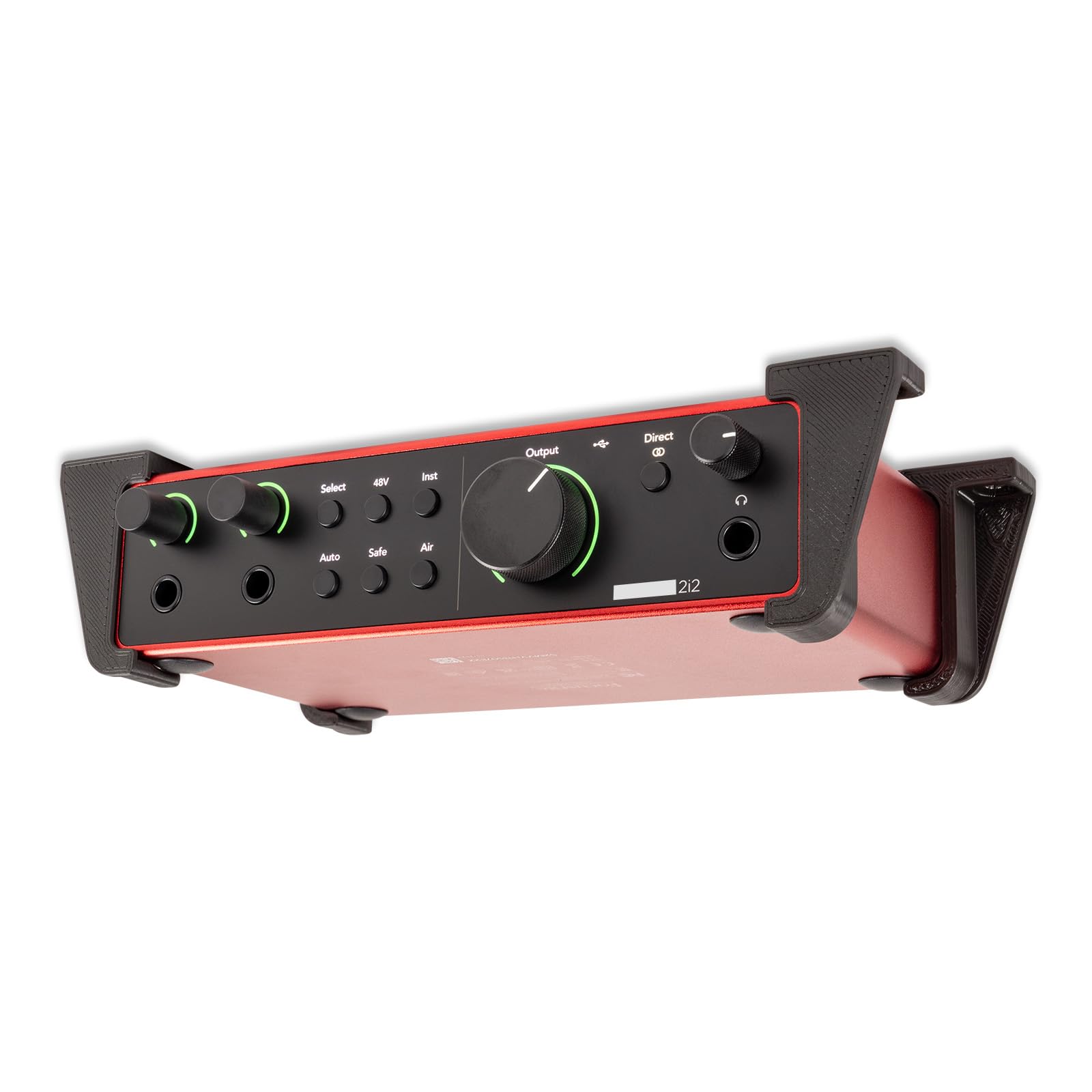 P3D-Lab TuneGrip Desk Mount for Focusrite Scarlett 2i2 4th Gen Bracket Black: A Perfectly Sized, Strong, & Secure Home for Your Audio Interface - 3 Years Warranty - Made in UK