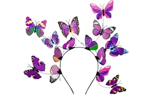 Zivyes Butterfly Fascinator Hats Women Monarch Tea Party Headband Alice in Wonderland Hat Kentucky Derby Halloween Costume
