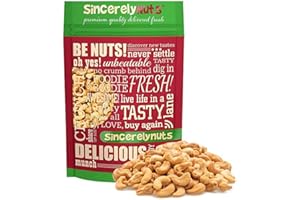 Sincerely Nuts – Whole Cashews Roasted and Salted | Five Lb. Bag | Deluxe Kosher Snack Food | Healthy Source of Protein, Vitamin & Mineral Nutritional Content | Gourmet Quality Vegan Cashew Nut