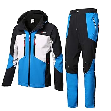 DNSJB Regenanzug für Männer Wiederverwendbare Regenbekleidung (Regenjacke und Regenhosen-Set) Erwachsene wasserdicht regendic