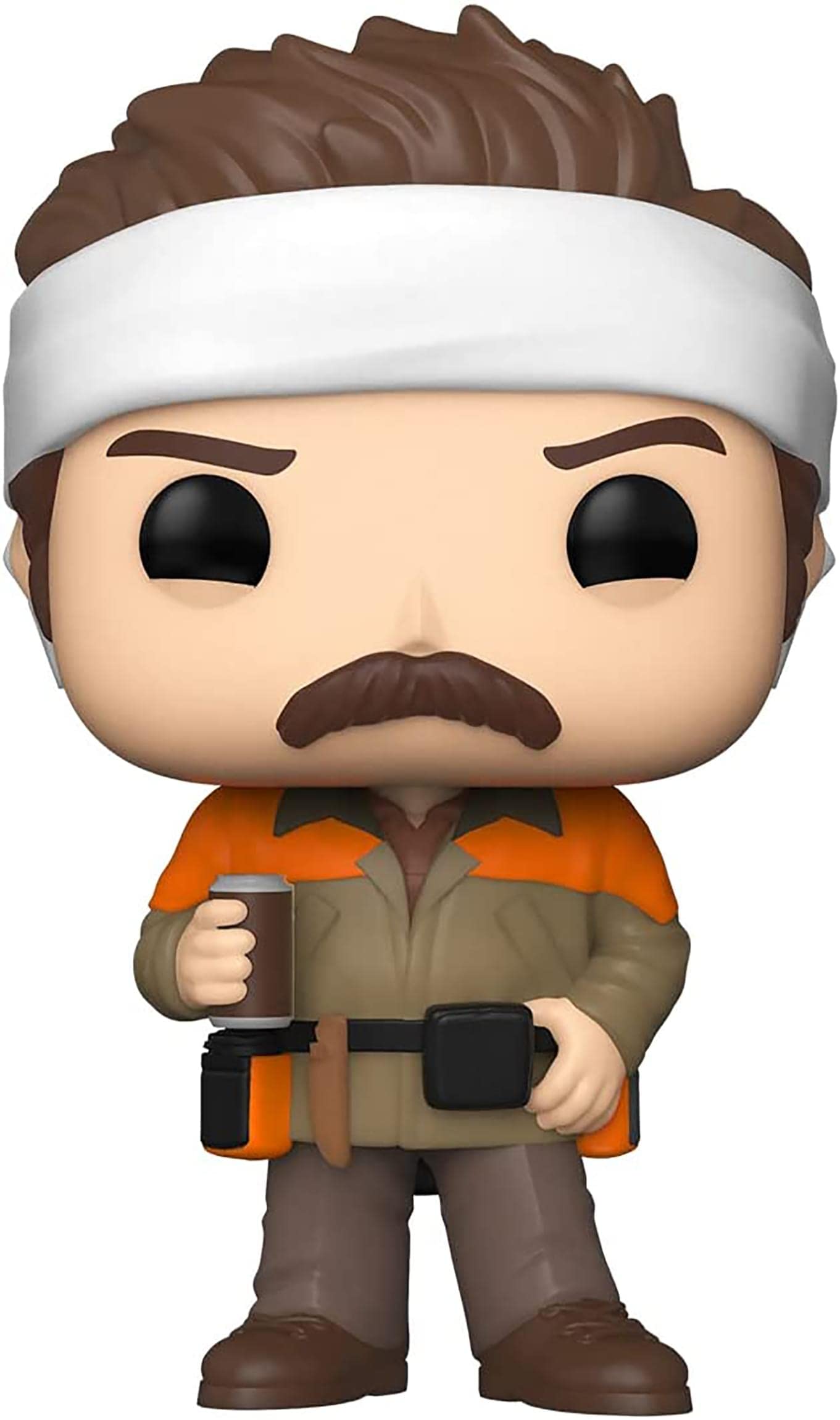 Funko POP! TV: Parks and Rec - Hunter Ron Swanson - 1/6 Odds for Rare Chase Variant - Parks and Recreation - Collectable Vinyl Figure - Gift Idea - Official Merchandise - Toys for Kids & Adults