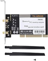 fasient 300Mbps Dual Band WiFi Card AR9220 PCIe 2.4/5GHz 802.11n for Win view 7