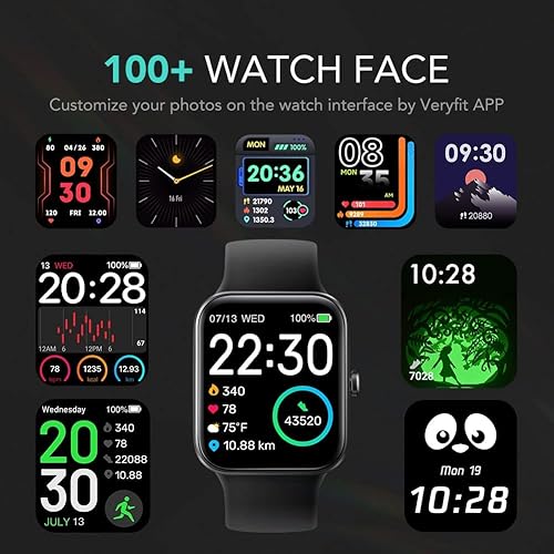 SKG Smart Watch, Fitness Tracker with 5ATM Swimming Waterproof