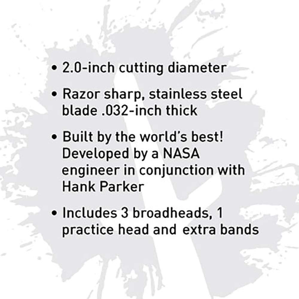 Swhacker SWH00207 #207 2 Inch Cut Broadheads Set of 3-100 Grain, Green, 2" : Sports & Outdoors