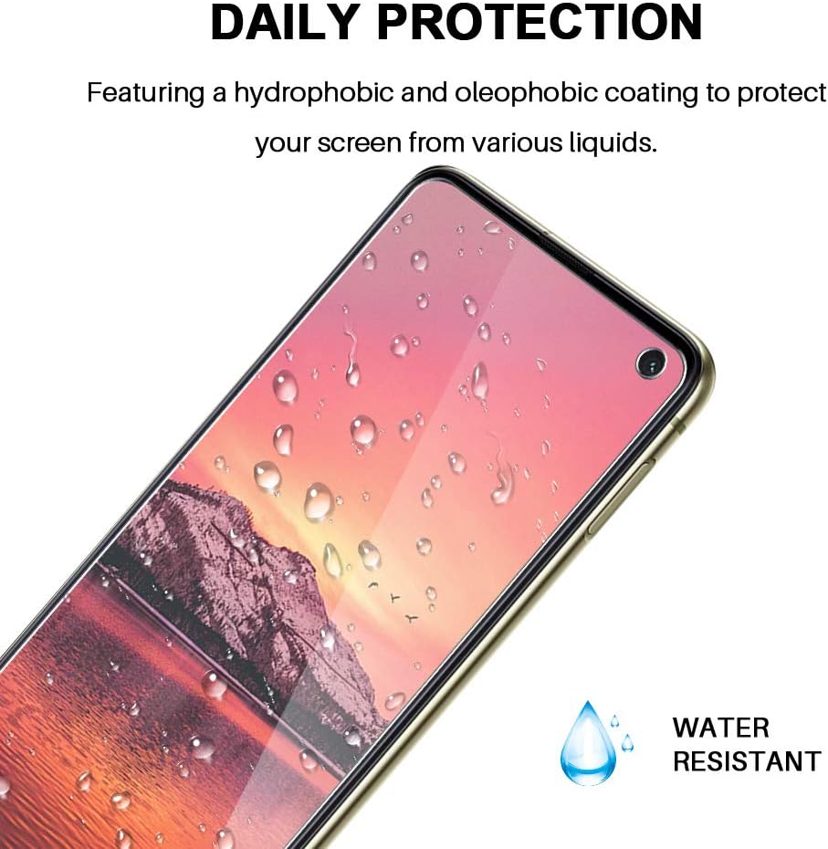 MP-MALL 3-Pack Screen Protector Compatible with Samsung Galaxy S10e 5.8-inch, Not Fit for Galaxy S10, S10 Plus, Tempered Glass Installation Frame