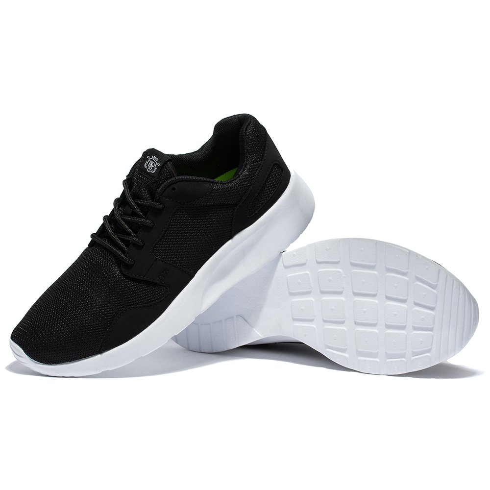 NDB Men\'s Women\'s Lightweight Walking Sneakers Flexible Sport Running Shoe,5.5 B(M) US/EU 36 M, Black