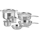 Le Creuset Essential Stainless Steel 10 Piece Cookware Set