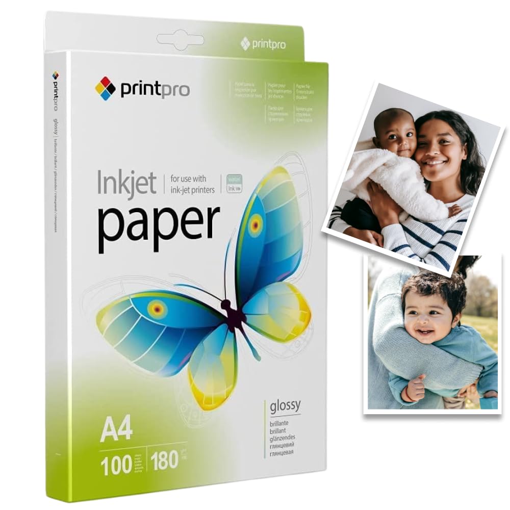 Colorway PGE180100A4 - Glossy 180gsm A4 Photo Paper 100 Sheets
