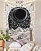 BLEUM CADE Tarot Tapestry The Moon The Star The Sun Tapestry Medieval Europe Divination Tapestry Wall Hanging Tapestries Mysterious Wall Tapestry for Home Decor (The Moon, 70