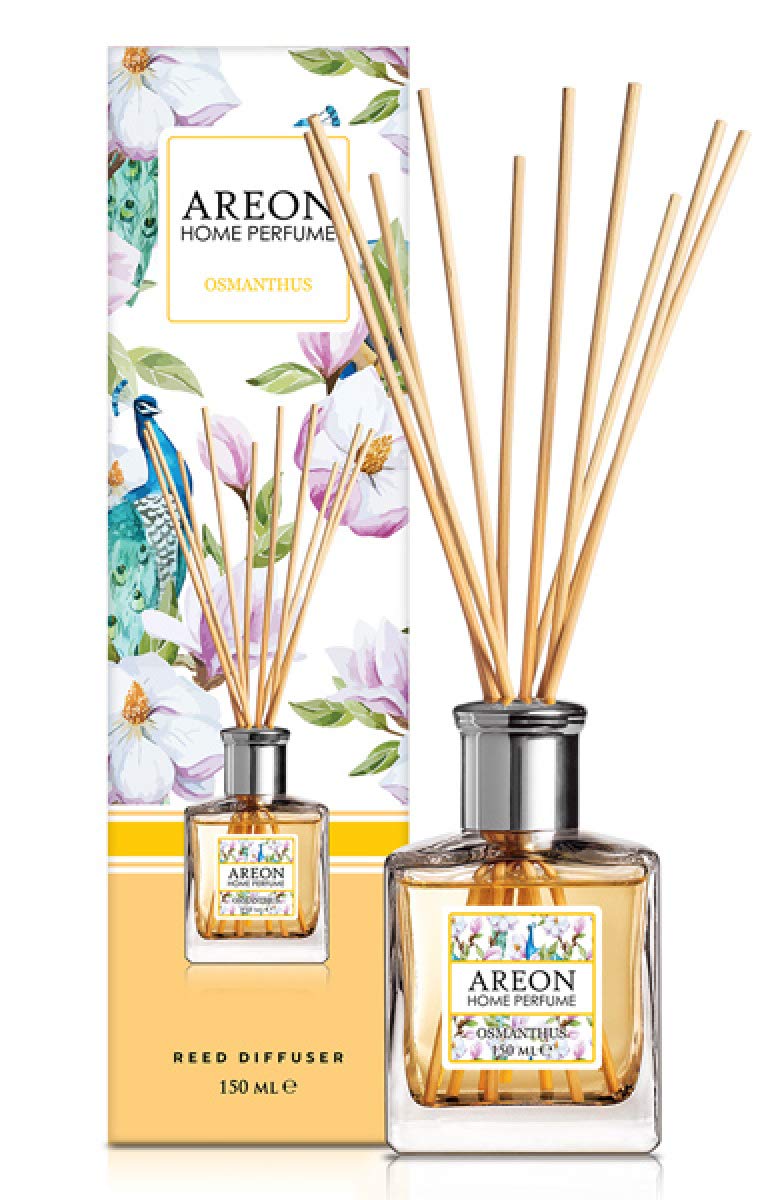 AREON Home Perfume Reed Diffuser 150 ml OSMANTHUS + 10 Rattan Reeds