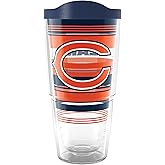 Tervis NFL Chicago Bears - Hype Stripes Made in USA Double Walled Insulated Tumbler Travel Cup Keeps Drinks Cold & Hot, 24oz, Classic