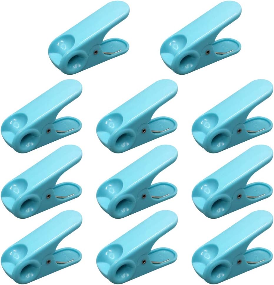 Hemoton 10Pcs Pinch Clamp ABS Clothespin Peg Food Sealing Clip Snack