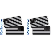 6pcs Reflective American Flag Hard Hat Stickers