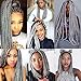 VRHOT 6Packs 18'' Box Braids Crochet Hair Small Synthetic Hair Extensions Twist Crochet Braids Hairstyles Braiding Hair Long Dreadlocks for Black Women 18 inch Grey (18 inch, Gray)
