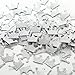MOWO Silver Crown Confetti Table Decor and Party Wedding Event Decor, Silver Glitter, 200 Count