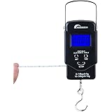 MOOBOM 110lb/50kg Hanging Fish Scale Portable Backlit LCD Display Digital Electronic Balance
