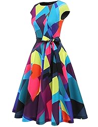DRESSTELLS Cocktail Floral Dresses for Women
