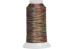 Superior Threads Fantastico 2-Ply 40-Weight High Strength Polyester Embroidery Quilting Sewing Thread - 2,000 Yard Cone (#5011 Stained Glass)