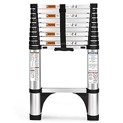 Soctone Telescoping Ladder, 10.5 FT Button