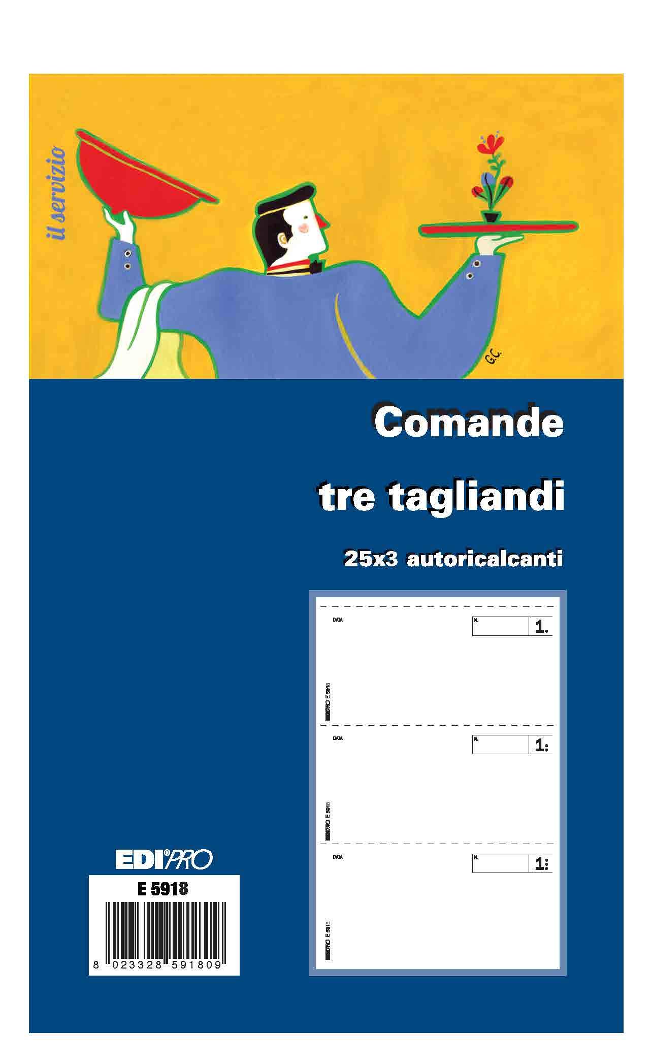 Edipro E5918 Commander Block 3 Cutters 25 x 3 Self-alculating F.to 17 x 9.9