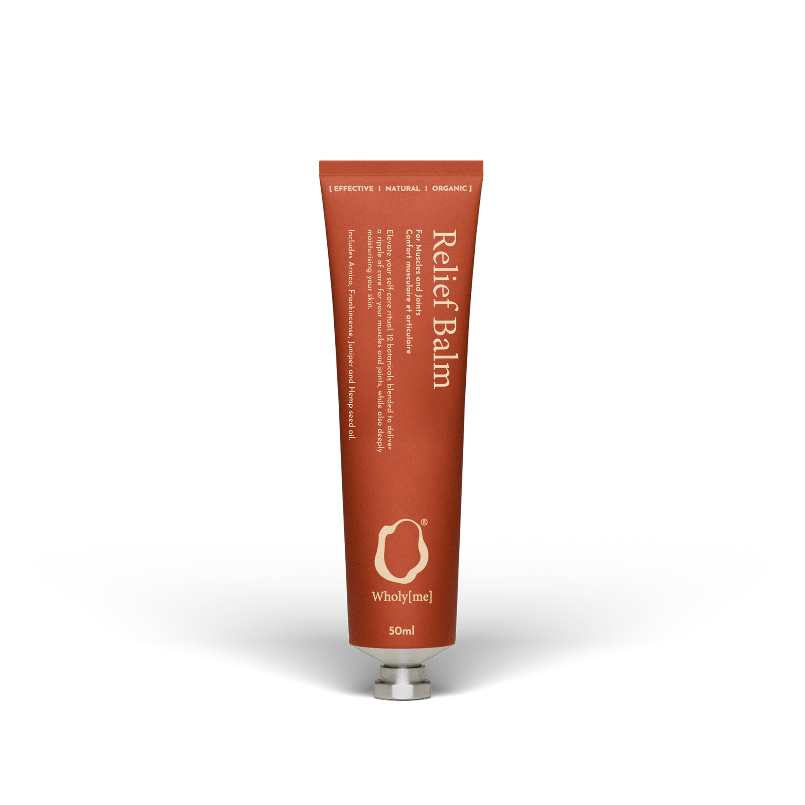 WholyMe - Joint & Muscle Relief Balm 50ml - Made in the UK - Arnica, Wintergreen and 9 Other Organic Ingredients - Post Workout Recovery Cream & Soothe Aches and Tension