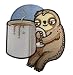 Randy Otter "Good Morning Coffee Sloth" - Iron On Patch