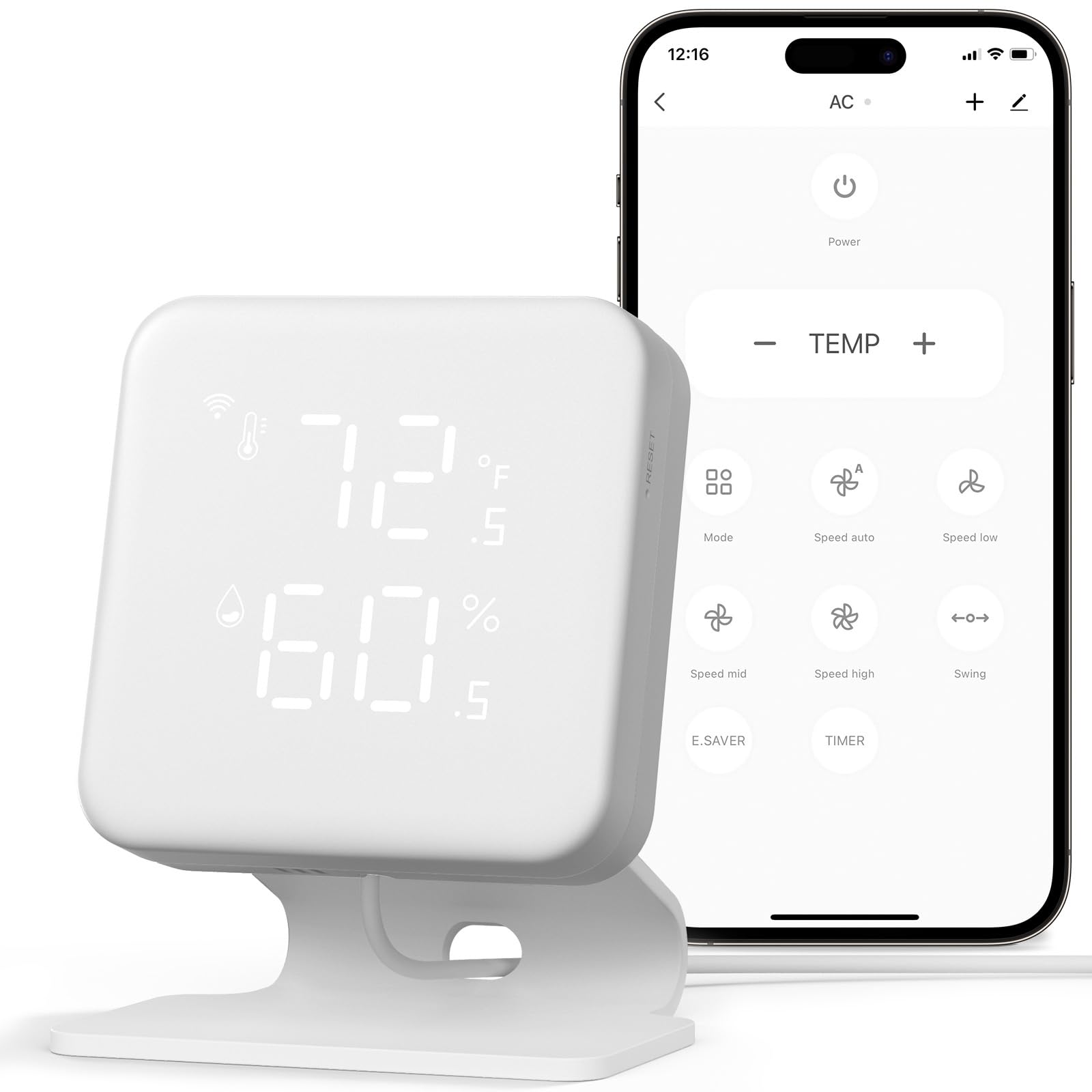 Photo 1 of VENZ Smart Air Conditioner Controller, WiFi Thermostat for Home, IR Remote Control for Mini Split, Portable, Window AC & Heat Pumps, Programmable Smart Home Controller Compatible with Alexa, Google