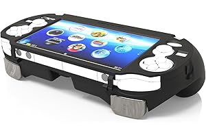 Hand Grip Handle for psv1000 ps vita, Protective Case, L2r2 is Used to Click on The Back of The PSV.Gift of Raised Button Sti