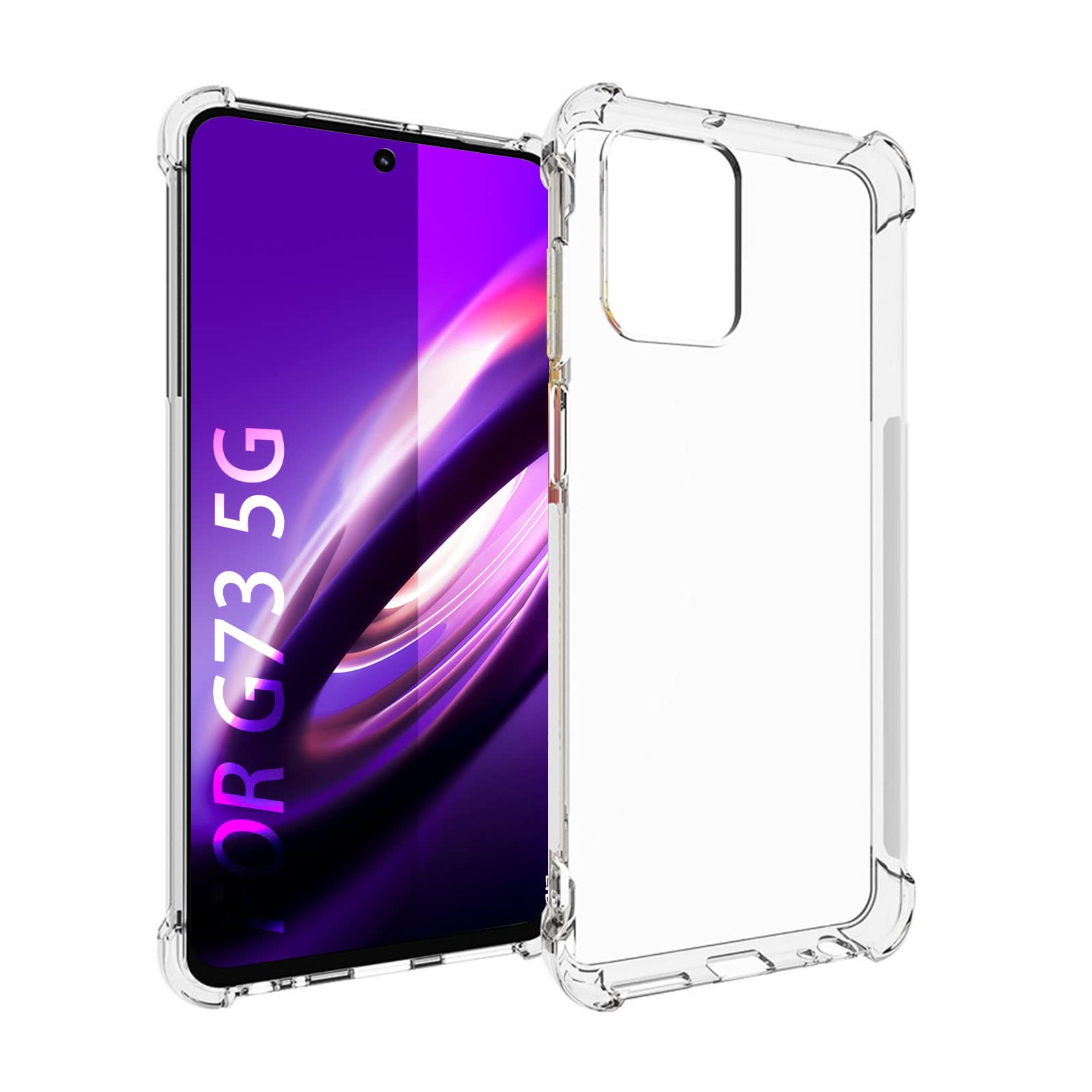 SCL Case for Moto G73 Case Motorola G73 Case Moto G73 Phone Case Motorola G73 5G Case, Soft Flexible Silicone Gel TPU Bumper Protection Cover [Anti Scratch][Anti Collision] Case