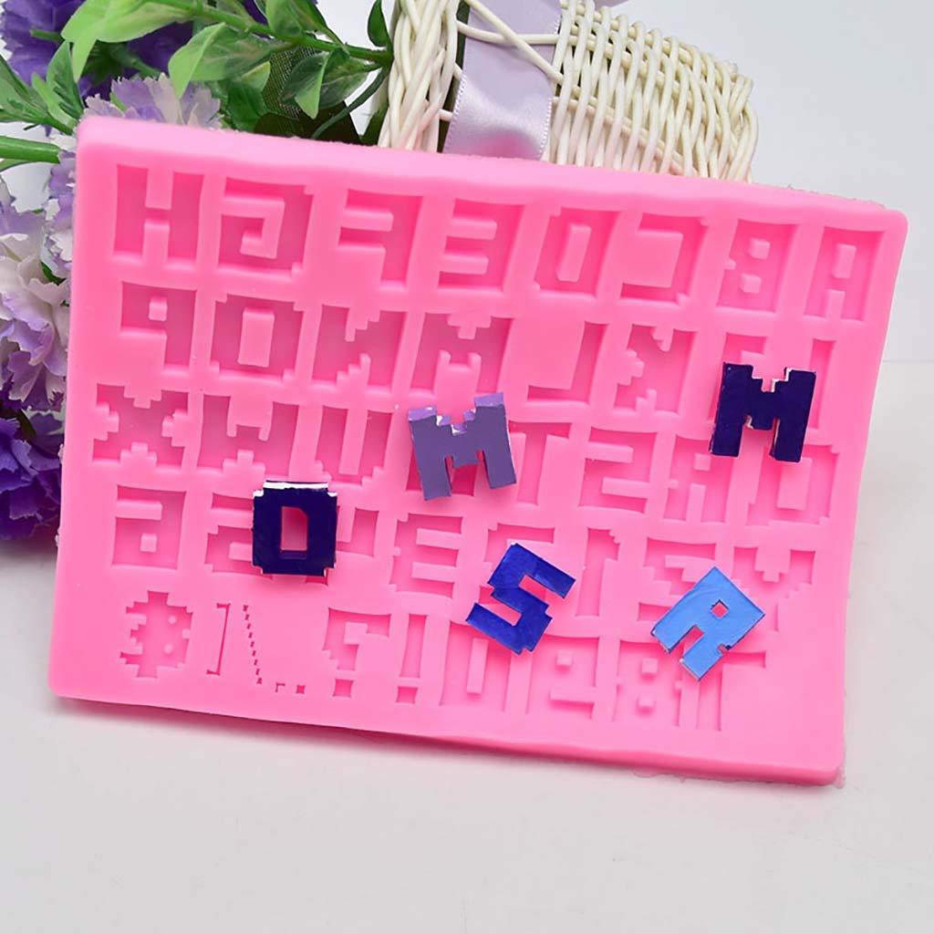 Fineday Letter Abc Silicone Fondant Mold Cake Decorating Chocolate