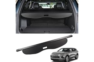 Marretoo 2023 2024 2025 for Chevrolet Blazer Cargo Cover 2022 2021 2020 2019 for Blazer Accessories Black Retractable Trunk Cover Security Shield Shade(Not fit for Blazer EV)
